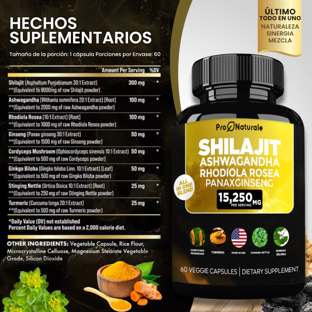 DUO - SEAMOSS Y SHILAJIT 30 CAPSULAS